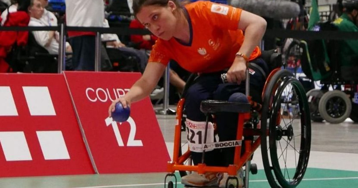 Ook zonder sportrolstoel is Judith 30 niet te verslaan in boccia